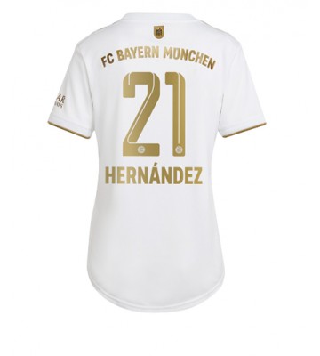Bayern Munich Lucas Hernandez #21 Bortedrakt Kvinner 2022-23 Kortermet